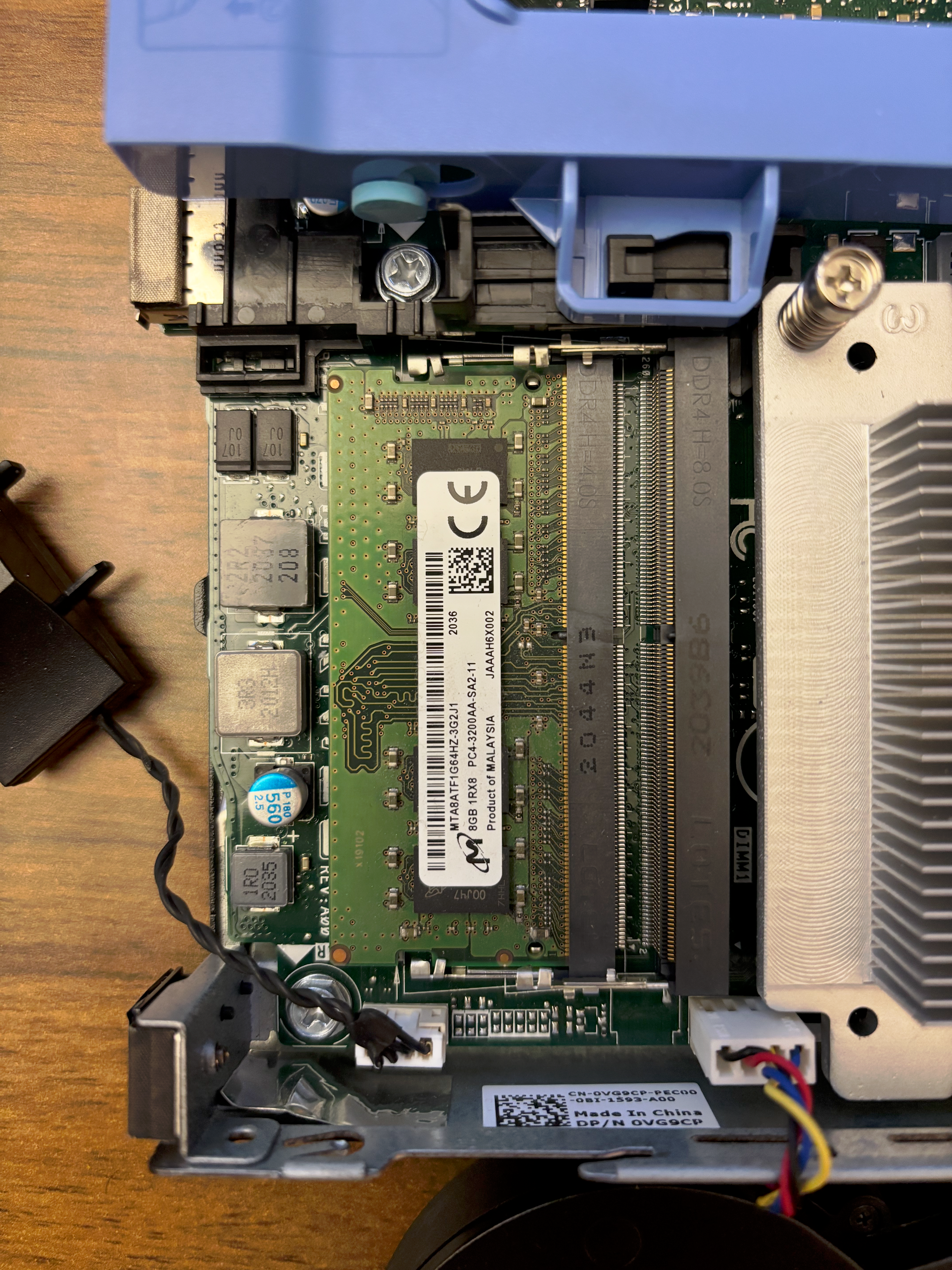 Single 8GB RAM module