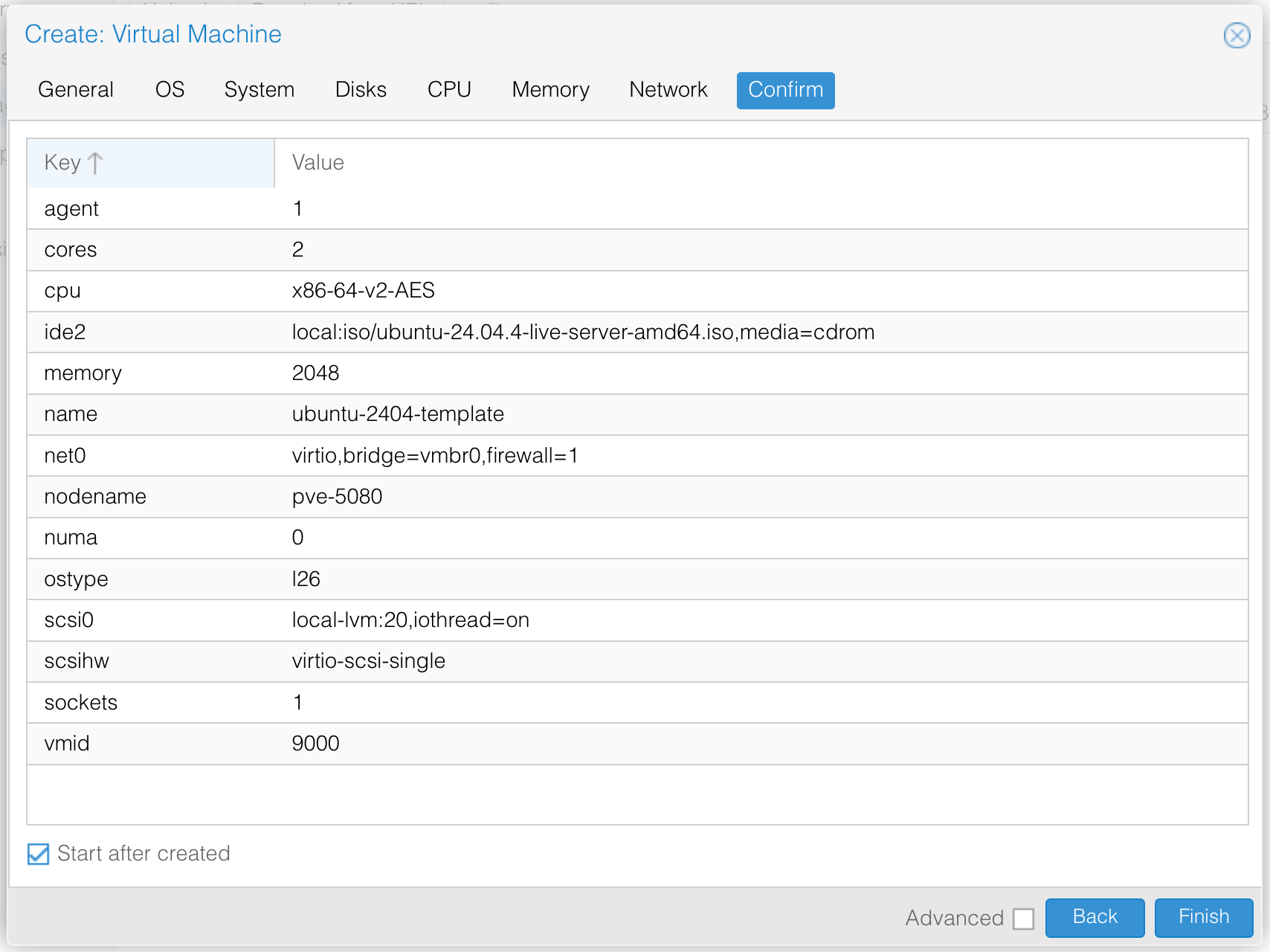 Create the Virtual Machine
